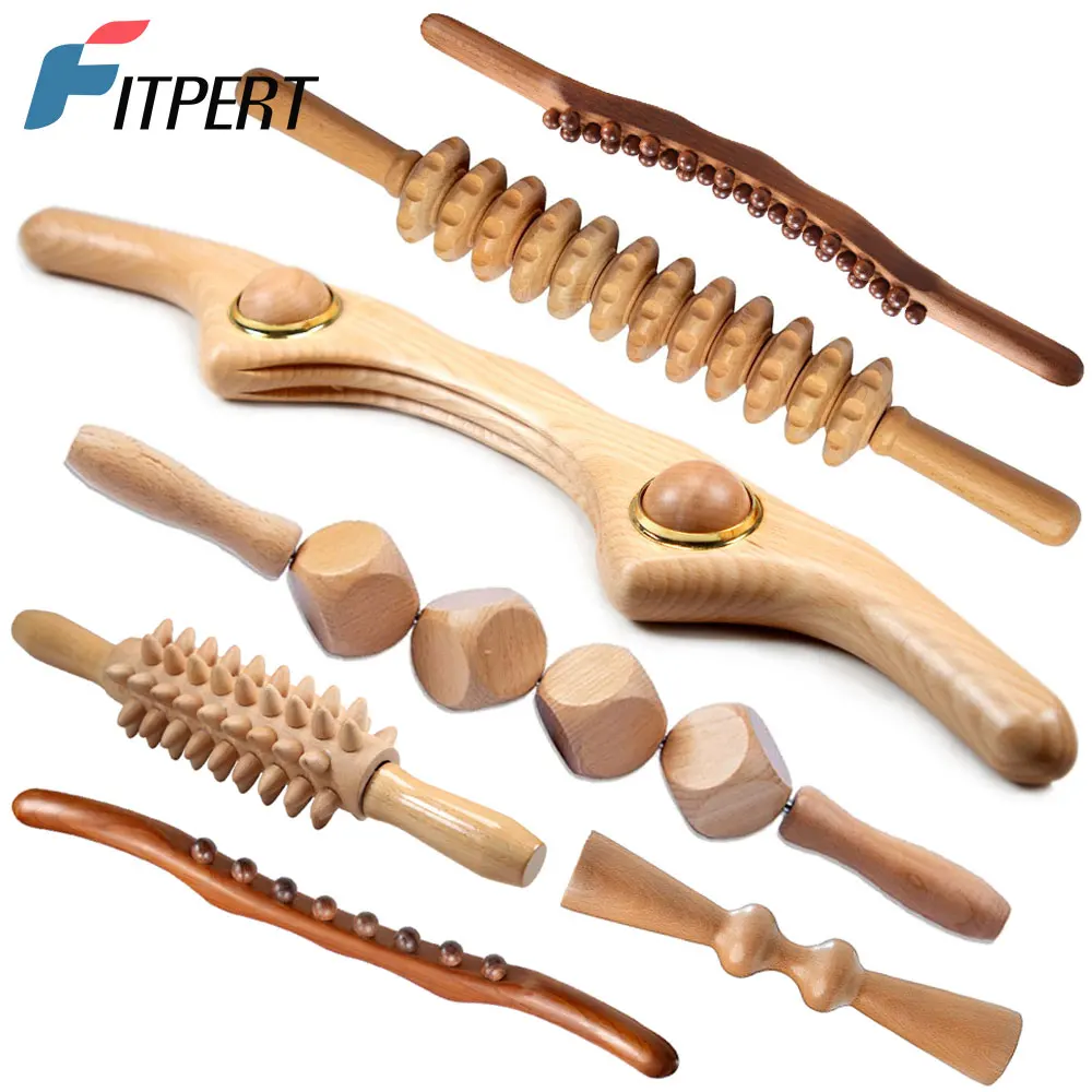 

Professional Wooden Gua Sha Scraping Massage Tools - Help Relieve Sore Muscles Great Soft Tissue Mobilization Tool Men and Women