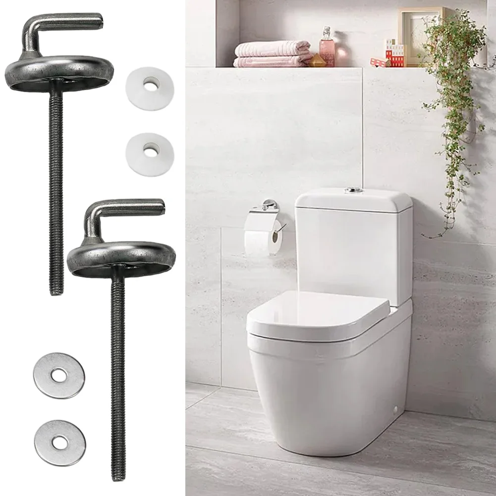 Practical Durable Repair Toilet Seat Fitting Kit Replacements, Stainless Steel Hinge Screws