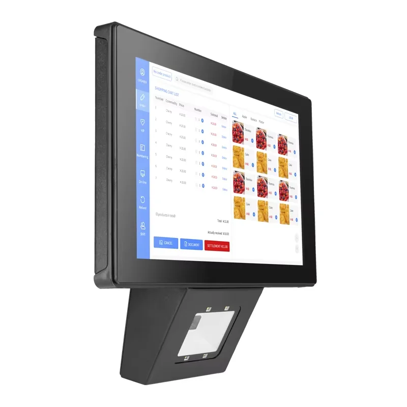 10.1 Inch Screen Android Price Checker Wall Mount POS Terminal With Barcode QR Code Reader Price Checking WIFI Ethernet