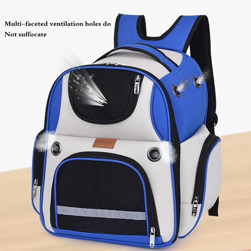 Imagem -05 - Grande Capacidade Portable Outdoor Canvas Dog Carrier Bolsa Pet Cat Mochila Espaço Cápsula Respirável Box Cage Travel Handbag 10kg