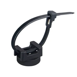 Rubber Coated Magnetic Clips Cable Mounting Zip Tie Mount Multi Use Holder Cable Tie Magnets Wire Management Bases Heavy Duty