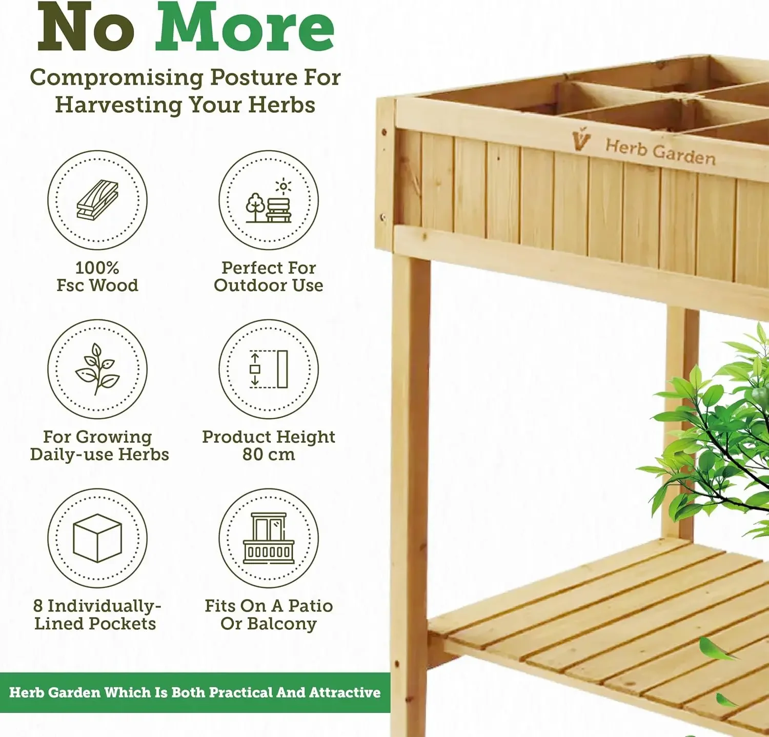 [Kostenloser Versand! ]8 Pocket Herb Garden