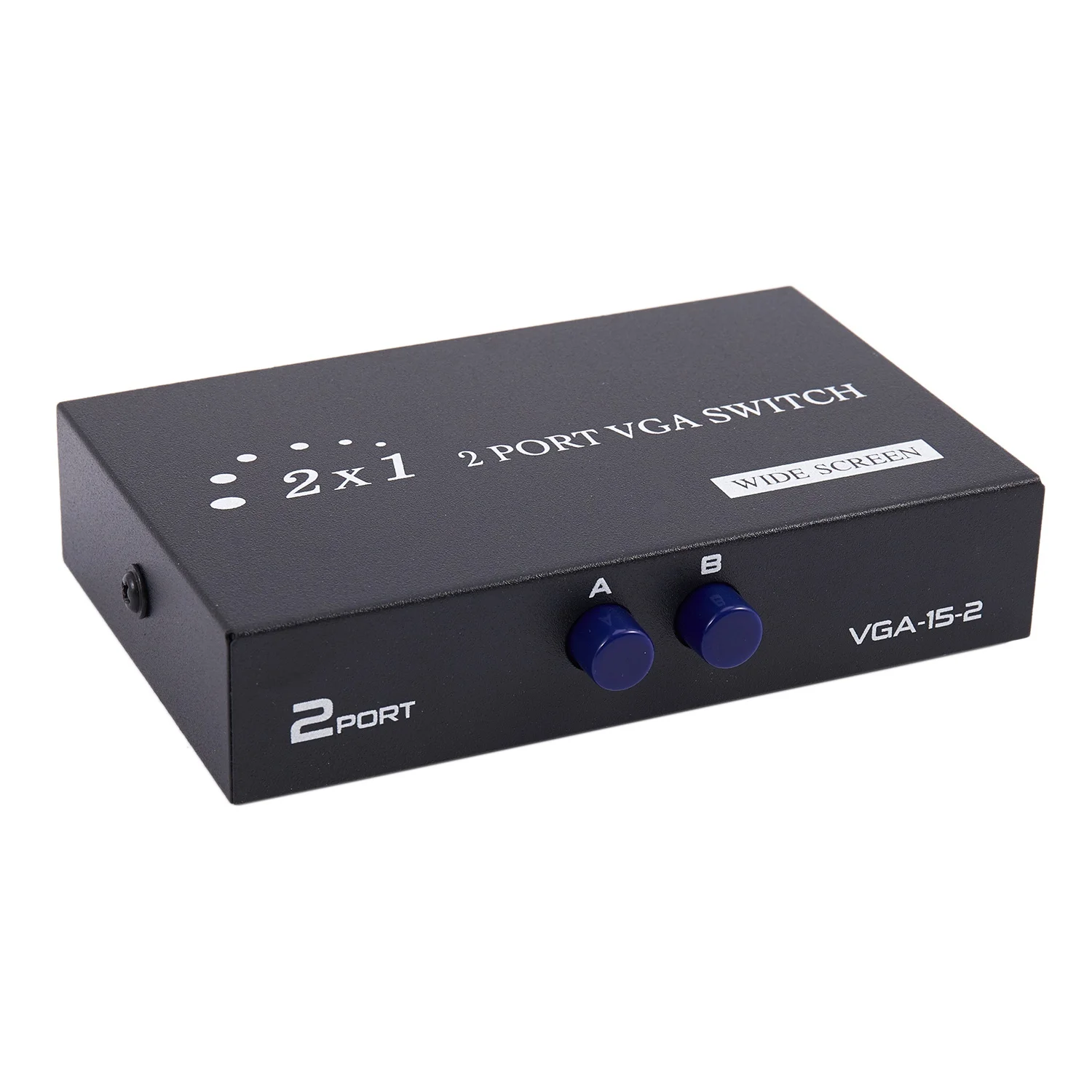 1920X1440 Vga Switch 2-In-1-Out 2 Port Sharing Switch Switcher Splitter Box For Computer Keyboard Mouse Monitor Adapter