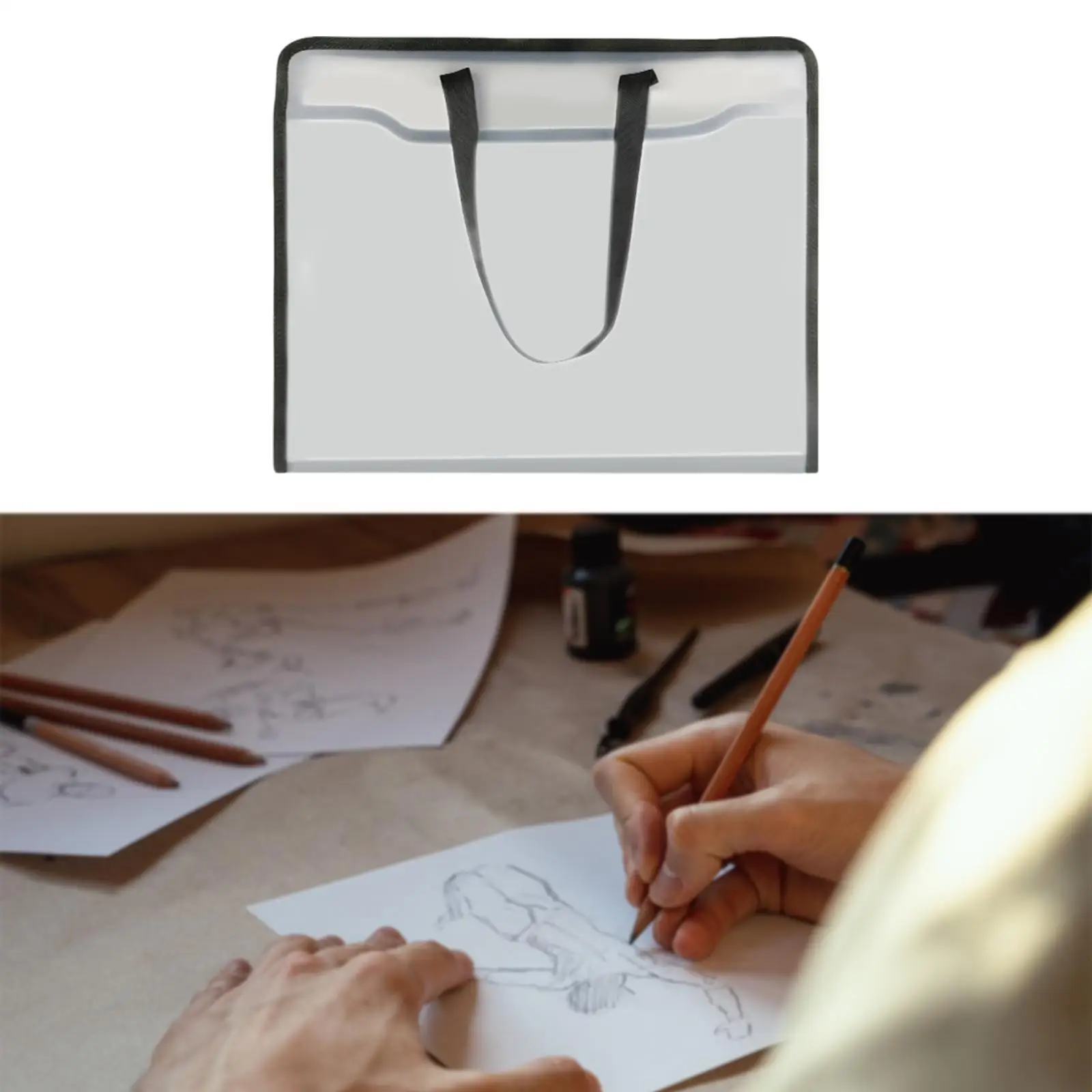 Art Portfolio Bag 8K Multifunctional Tote Bag for Sketching Posters Artwork