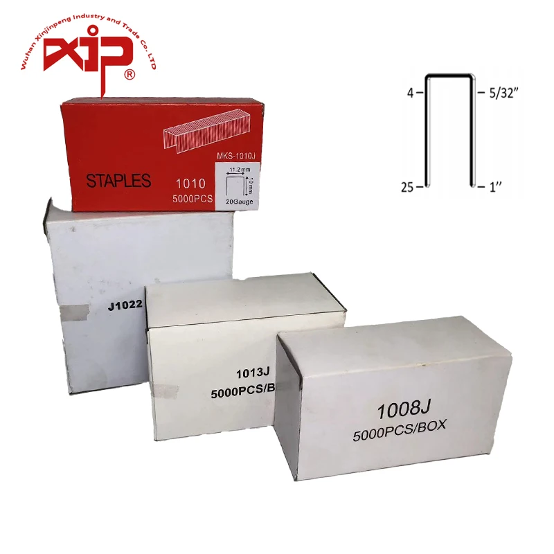 1000pcs/box 1006J/1008J/1010J/1013J/1022J Crown Staples for Upholstery Furniture Tacker 1022J Stapler Gun Furniture Furniture