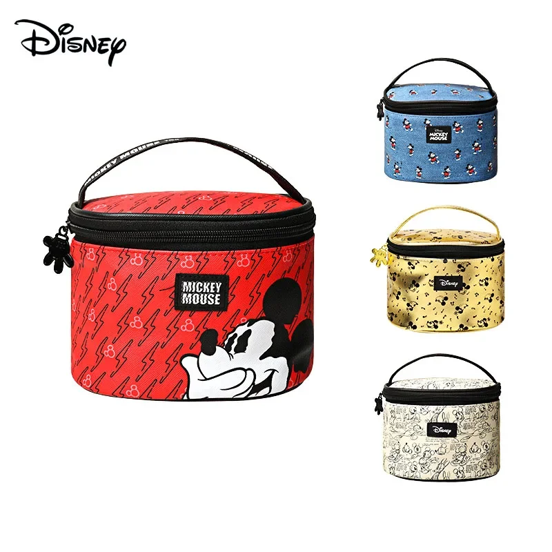 Disney Original Drum Kobieca torba do makijażu Przenośna torba do makijażu PU Duża pojemność Przenośna torba podróżna do domu