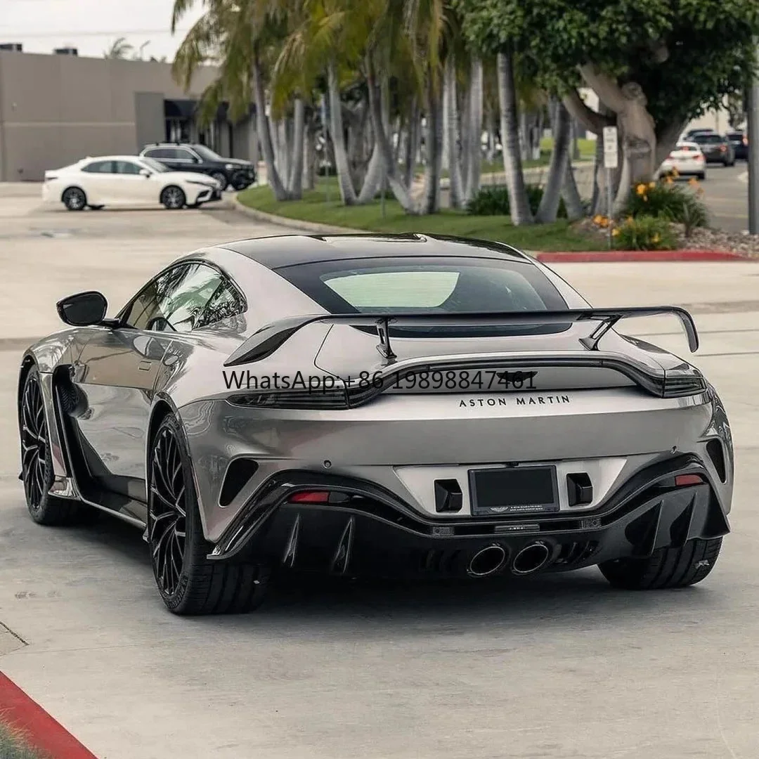 

New Arrival Dry Carbon Wide Body Kits Rear Wing Rear Spoiler Parts Roof Wing Refit for Aston Martin V12 Vantage