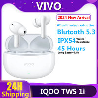 Original iQOO TWS 1i True Wireless Earphone AI Noise Cancelling TWS Earphone Bluetooth 5.3 45 Hours Battery Life IP54 Waterproof