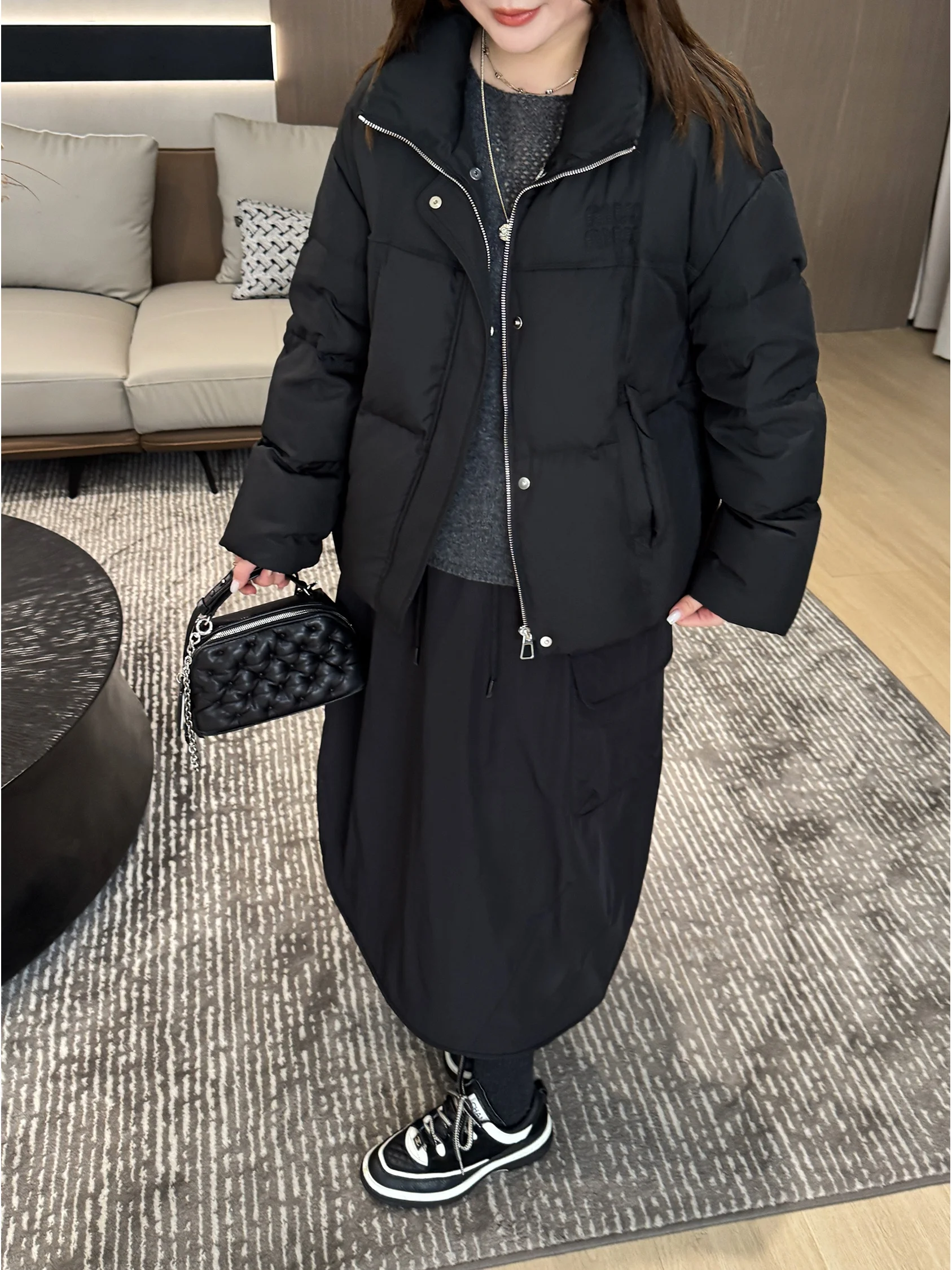 

Юбка JiJi Private Collection AB из хлопка с рюшами, приталенная, с широкой эластичной талией, в стиле рабочей одежды, большие размеры для женщин