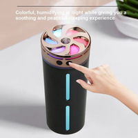USB Car Air Humidifier With Colorful Night Light 300ml Small Aroma Diffuser Air Atomizer Home Office Essential Oil Mist Sprayer