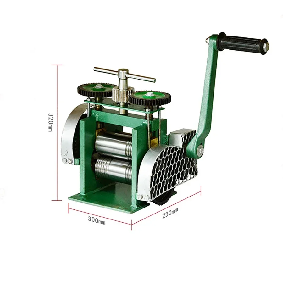 Jewelry Tools Equipments Combination Rolling Mill in Green Rolls Jewellery Making Machine Metal Rolling Laminating Machine