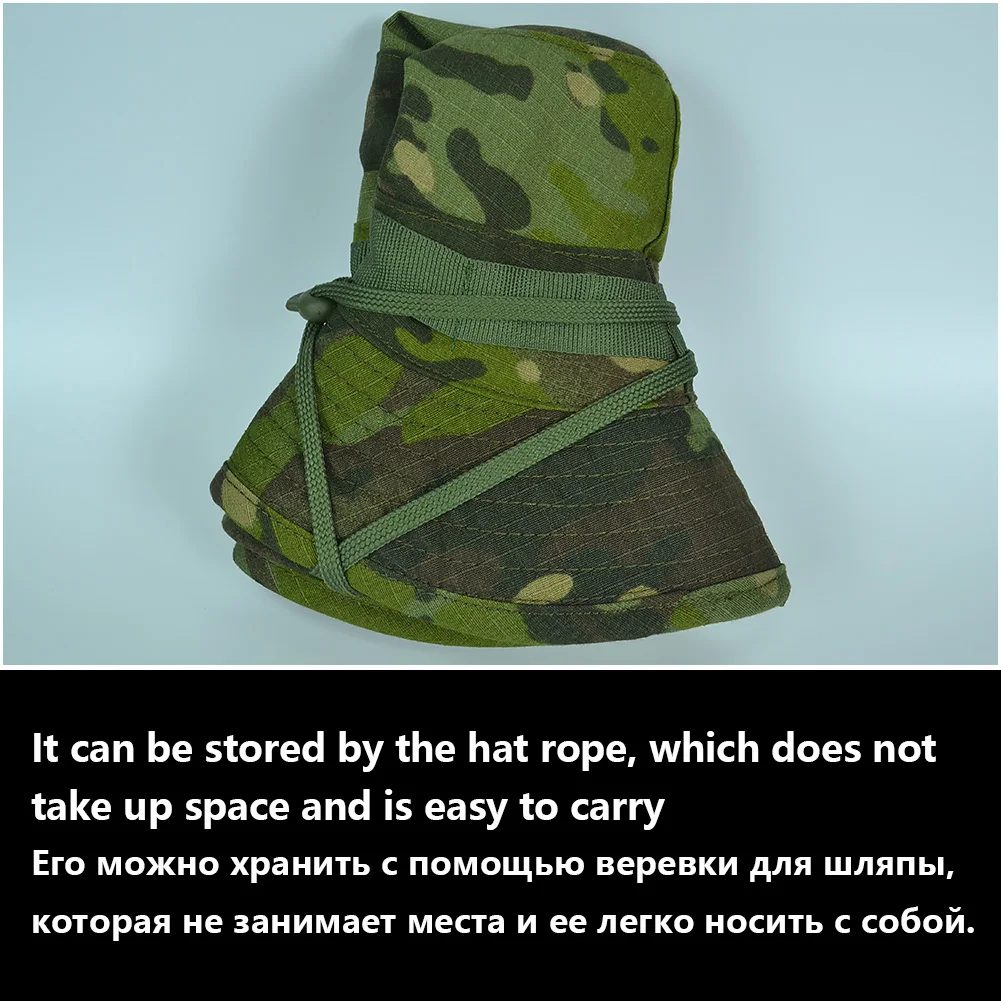 Mege Tactical Bonnie Hat Camouflage BDU6 Flectarn Bucket Hats Unisex Panama Outdoor Hiking Caps Men