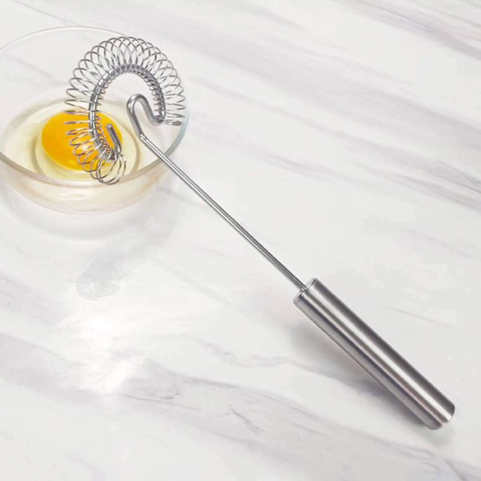 Handheld Small Mixer Kitchen Gravy helical structure Mixing stainless steel Spiral egg beater for Stir, beat mix Cooking Kitchen