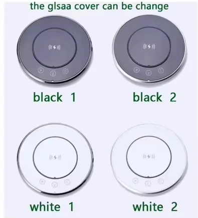 WIFI Tuya Touch Automatic Lifting Pop-up Table Israel Socket IP65 Waterproof Recessed Outlet Bluetooth Speaker Wireless Charger