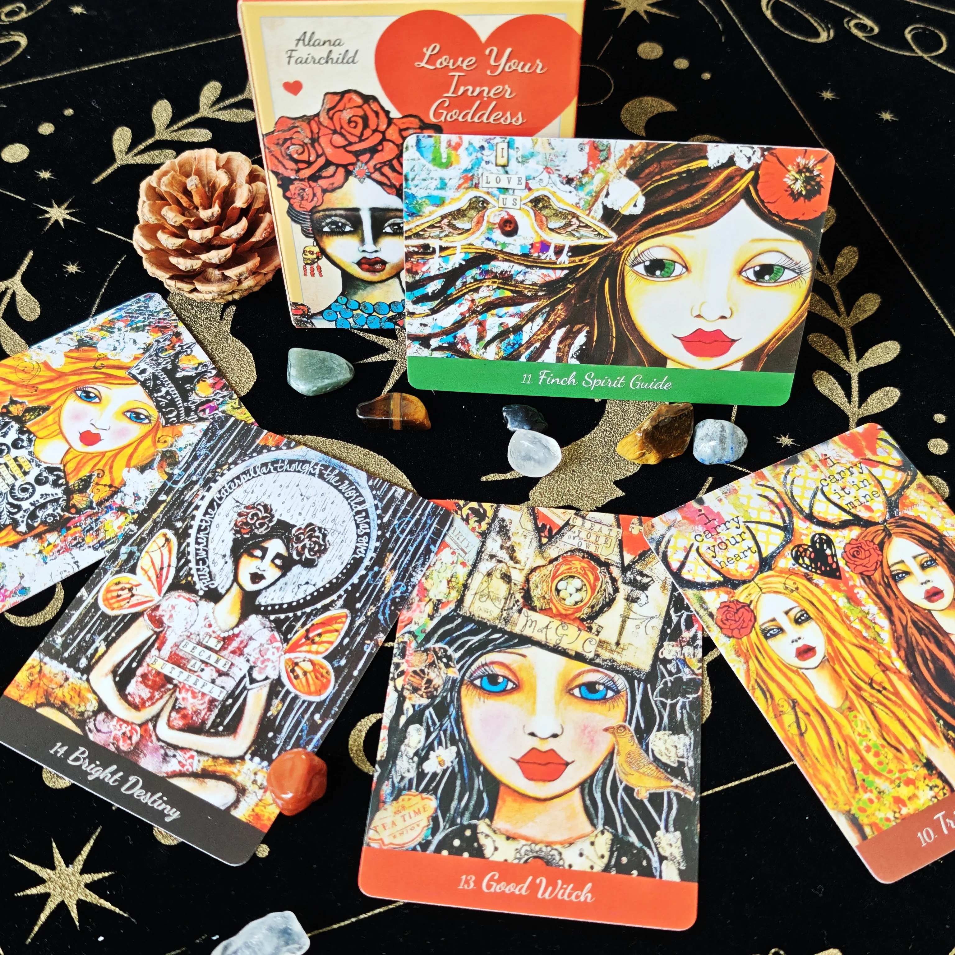 Love Your Inner Goddess Oracle cards 44 deck Tarot English Visions Divination Edition Deck Board Playing Games
