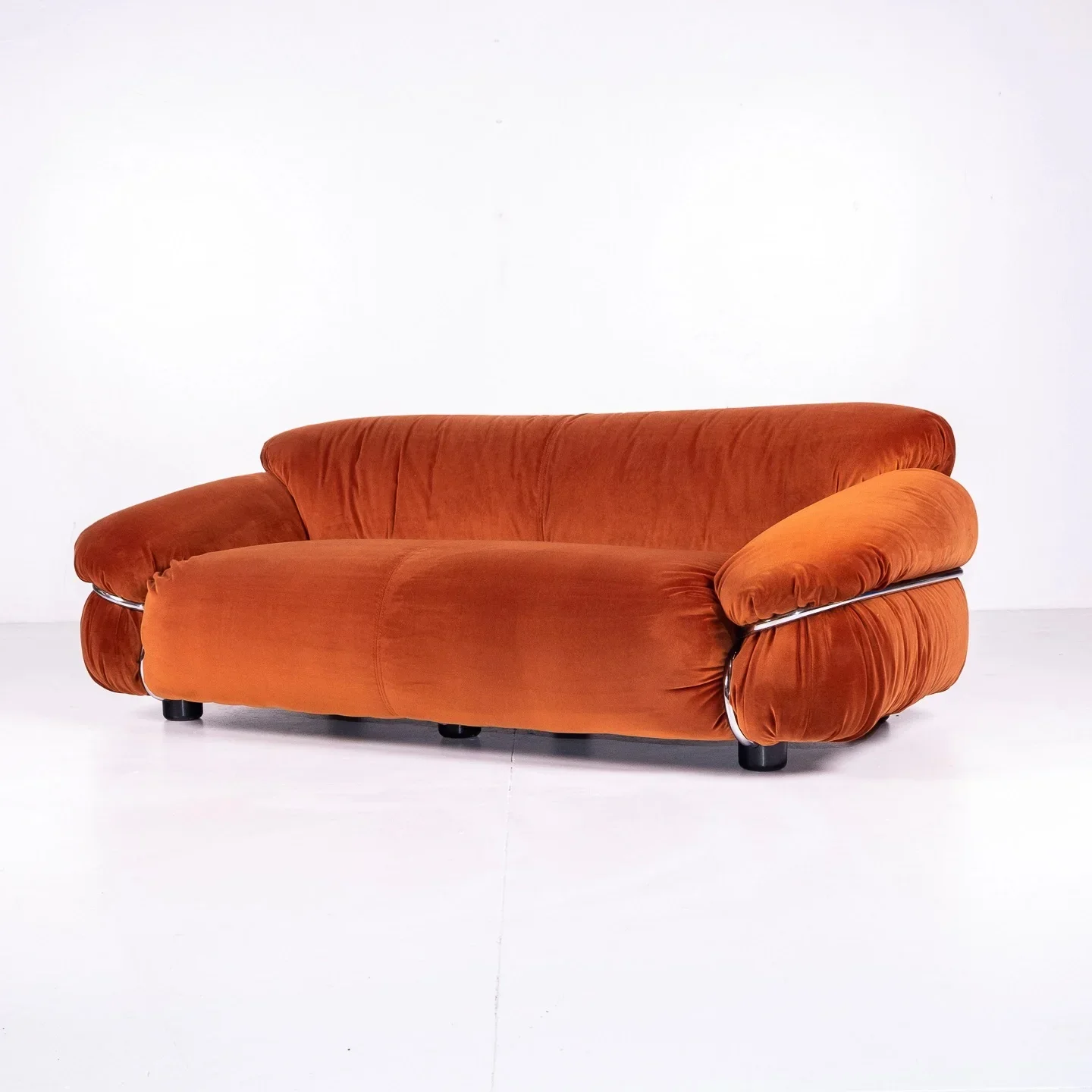 Modernes, minimalistisches Sofa-Set für Hotel, Wartezimmer, Wohnzimmer, Boucle-Samt-Leder, modulares 3-Sitzer-Sofa