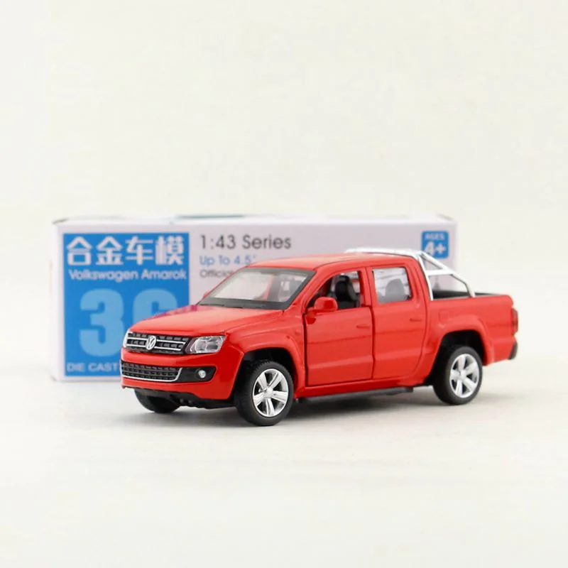 1:43 Volkswagen Amarok Alloy Pickup Car Model Diecasts Metal Vehicles Car Model Miniature Scale Simulation Collection Kids Gifts