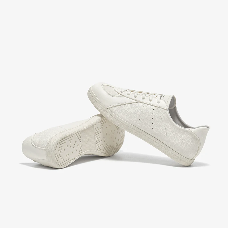 BEAUTODAY White Sneakers Women Cow Leather Round Toe Breathable Trainings Spring Summer Ladies Flat Shoes 29981