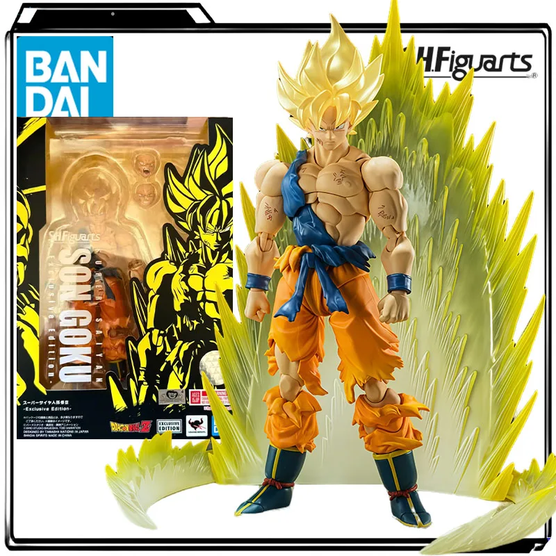 

Bandai Genuine S.H.Figuarts Anime Figure Dragon Ball Z Super Saiyan Son Goku - Exhibition Limited Edition - Action Toys for Boys
