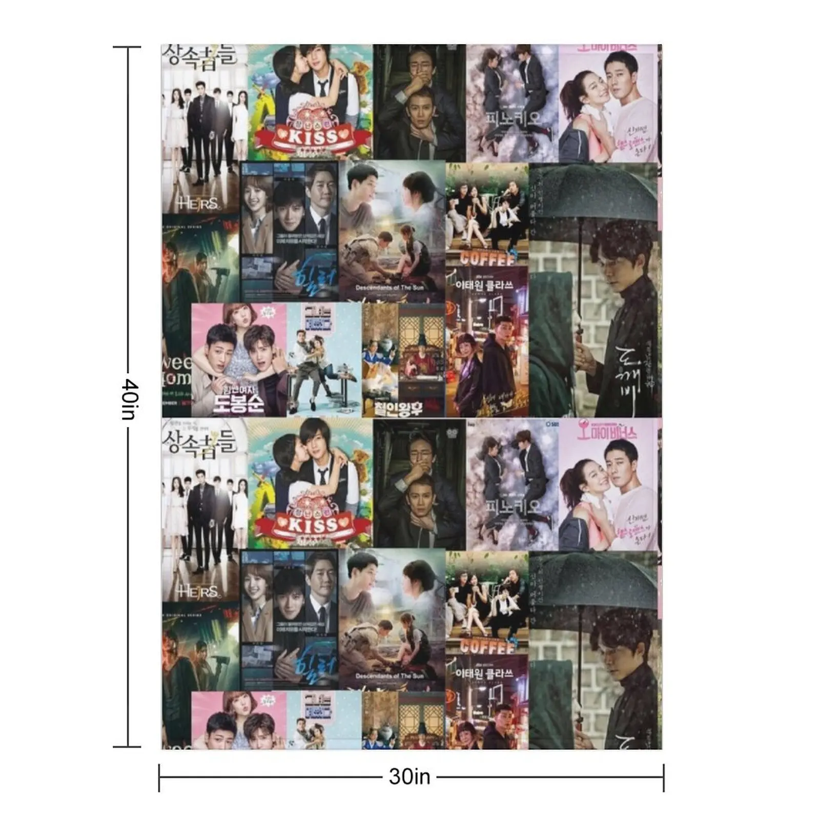 The Best Korean Dramas posters, k-Dramas posters for Koreaboo Itaewon class, the heirs, boys over flowers Throw Blanket