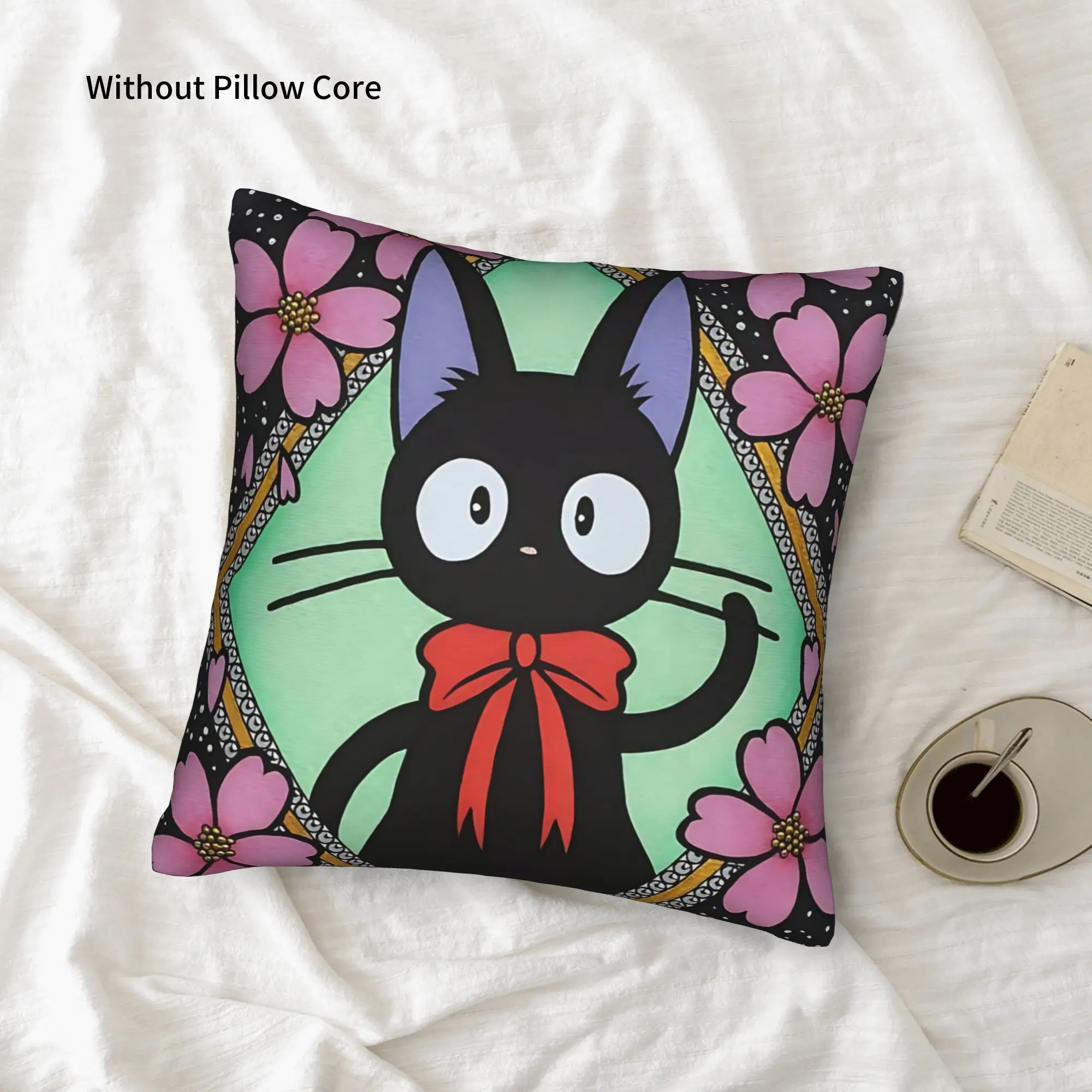 1PC Anime Kiki’s Delivery Service Pillow Case Double-Sided Printing  Sofa Cushion Bedroom Bedside Pillow