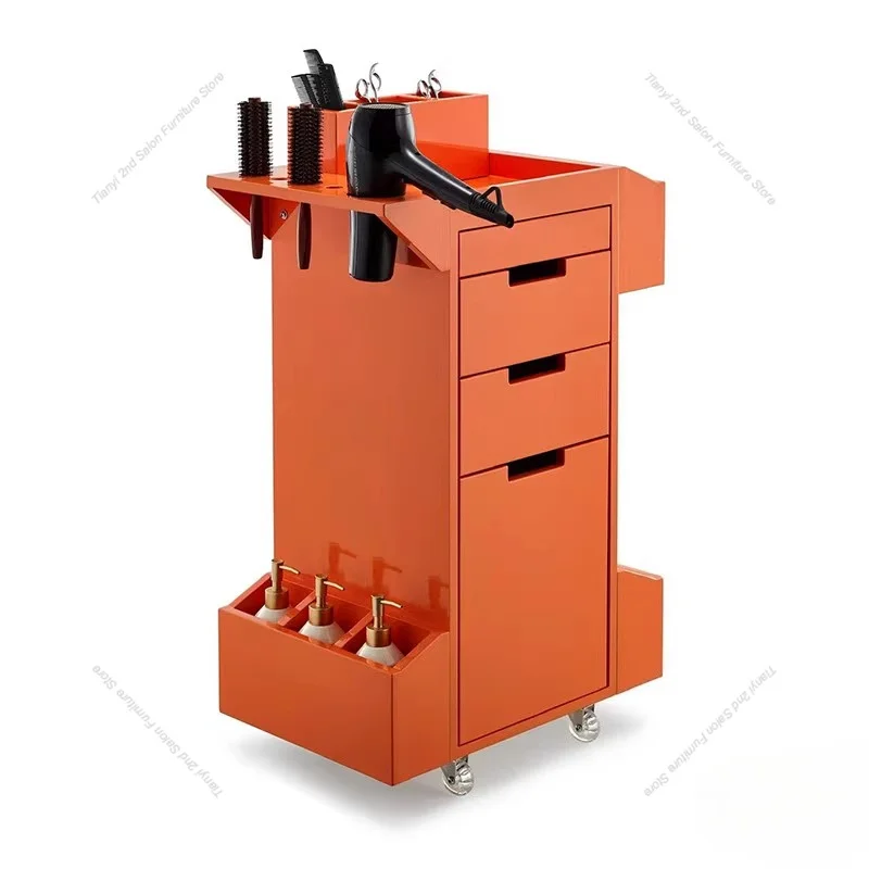 Nordic Multifunctional Salon Trolley Barbershop Storage Creative Tool Cabinet Salon-specific Salon Furniture Kosmetik Wagen FYST