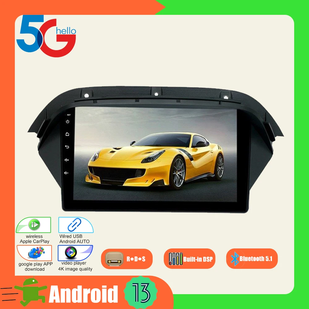 Android 13 per Acura MDX 2 MK2 2007 2008 2009 2010 2011 2012 2013 lettore multimediale per auto Stereo GPS Radio navigazione schermo IPS