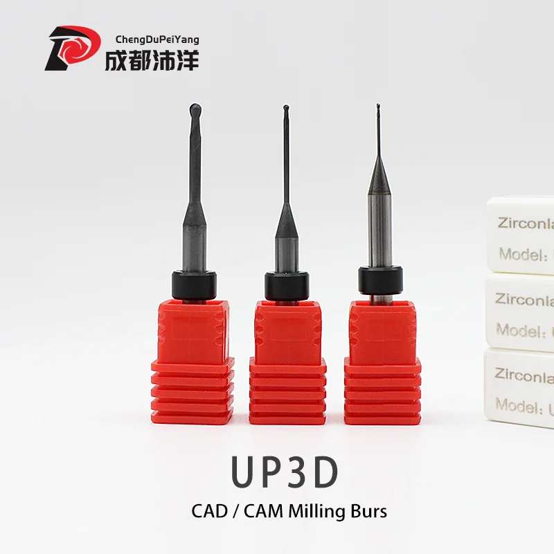 Zircônia Cad Cam Zircônia Cera Pmma Up3d Burs de Moagem de Carboneto de Tungstem Cvd