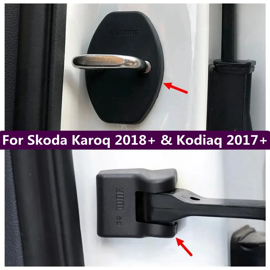 

Inner Door Lock + Door Check Arm Stop Rust Waterproof Protector Cover Fit For Skoda Karoq 2018 - 2024 & Kodiaq 2017 - 2024