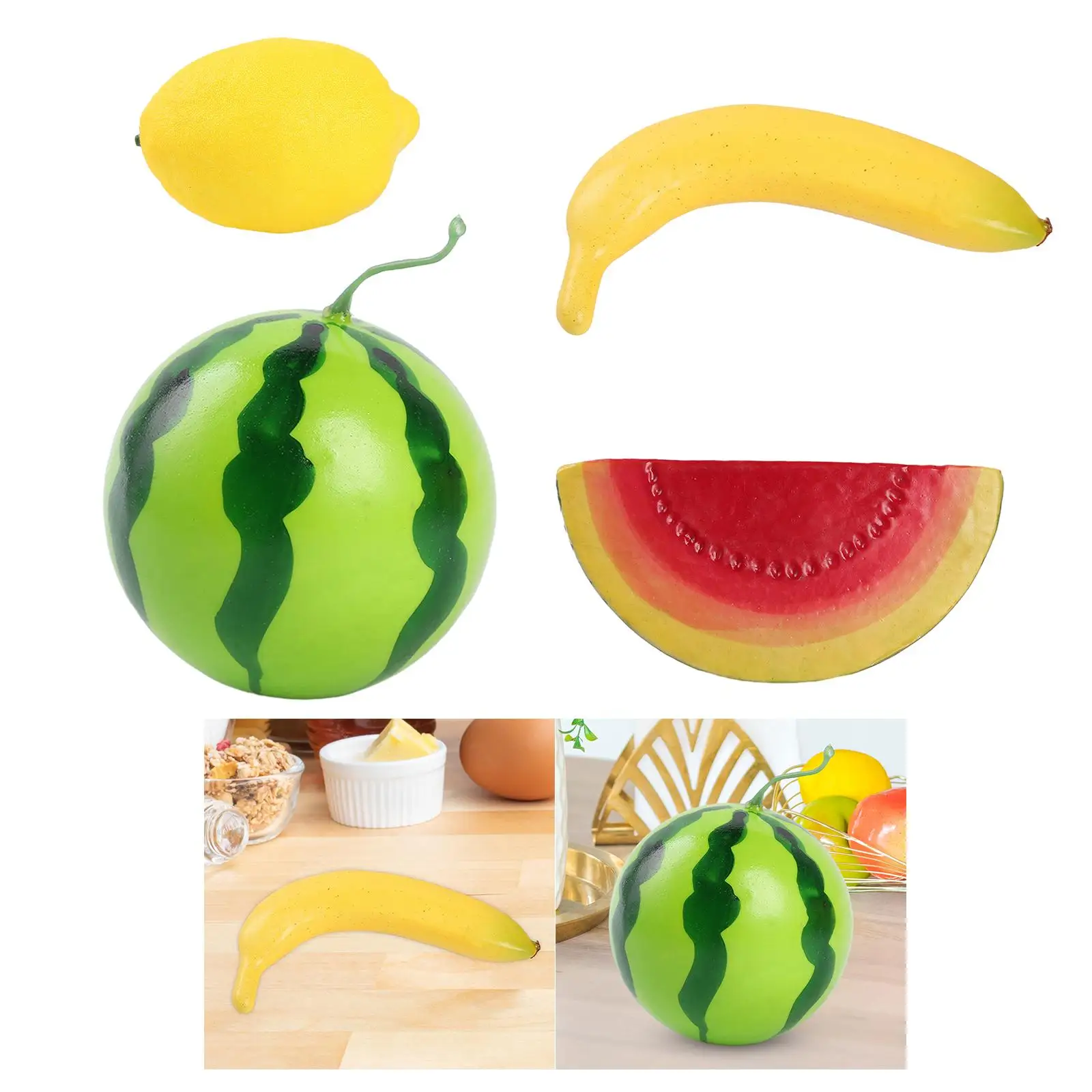 Artificial Fruits Decorative Fruit Display Decor Foam Fake Simulation Fruits Model for Shop Cabinet Home Garden Decor