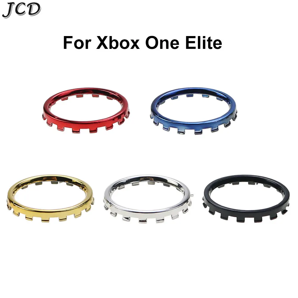 

JCD 2Pieces Accent Rings For Xbox One Elite Controller Chrome Thumbstick Replacement Repair Parts Accessories