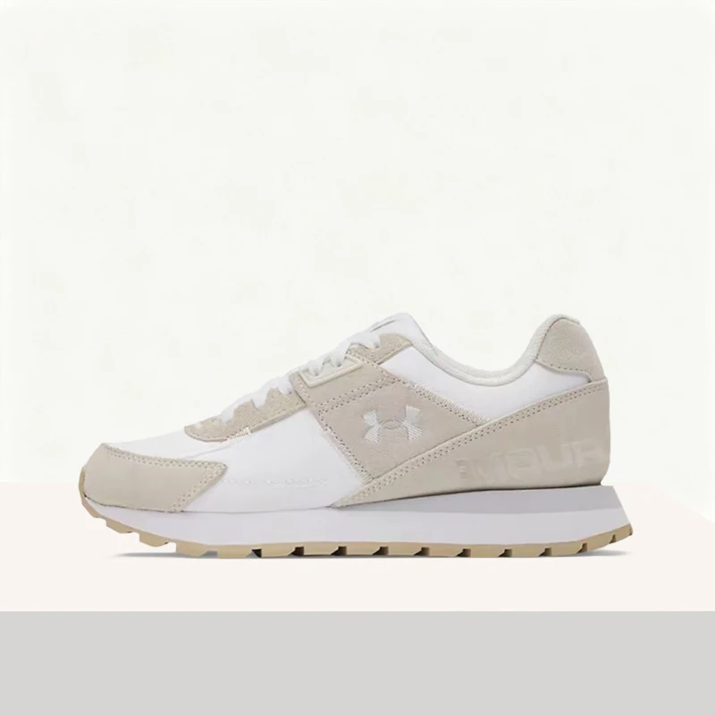Under Armour Essential Runner Women's Off-White Low-Top Casual Sneakers – Lightweight Trendy Comfortable Athletic 3028409-108
