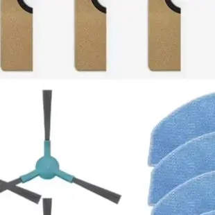 For Midea VCR11W VCR MI6BK Robot Vacuum Parts Kit Roller Brush Filter Dust Bag Side Brush Mop Cloth Replacement Accessories Set 2
