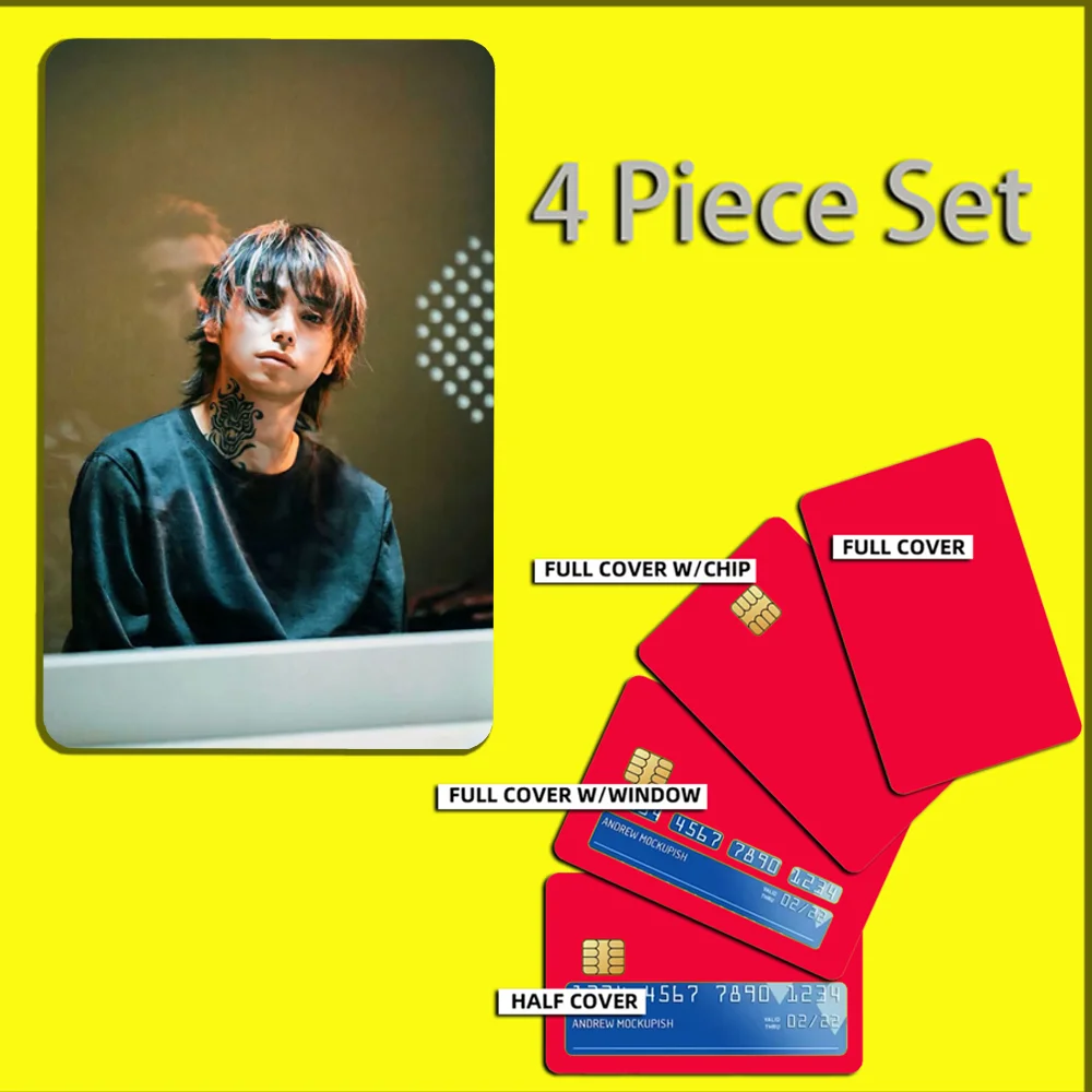 Actor N-Nijiro Murakami Stickers For Debit Bank Credit Cards Metro Bus Pass Sticker Decoration Cover 4PCS Card Skin