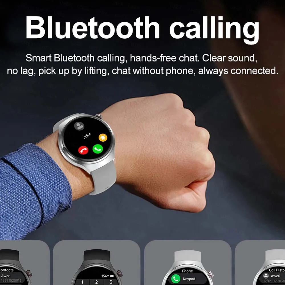 بالإضافة إلى الساعات الجديدة GT سلسلة ساعة ذكية للرجال 1.52 بوصة HD شاشة الصحة المقتفي مخصص صور بلوتوث دعوة الأعمال Smartwatch رجل #6