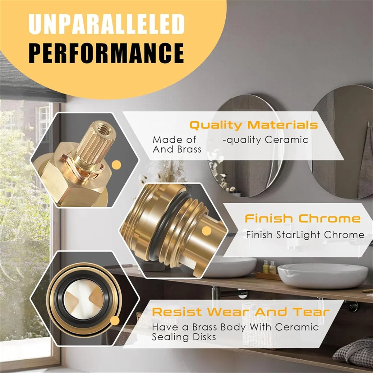 AAA87 5882000   Substituição quente para água quente cerâmica e cerâmica