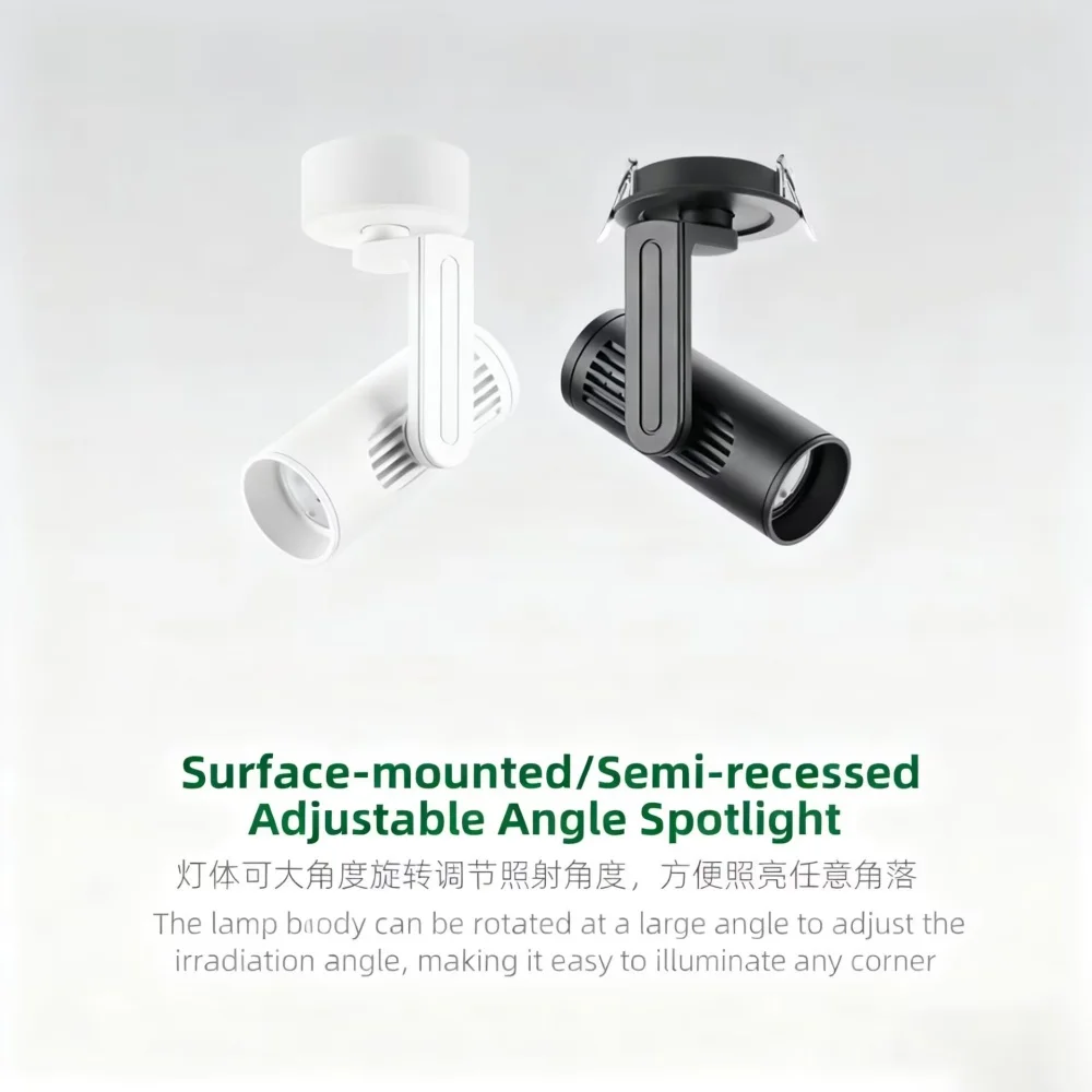 

LED dimming spotlight tube light 10W 15W 30W 40W adjustable folding living room kitchen bedroom foyer office ceiling light