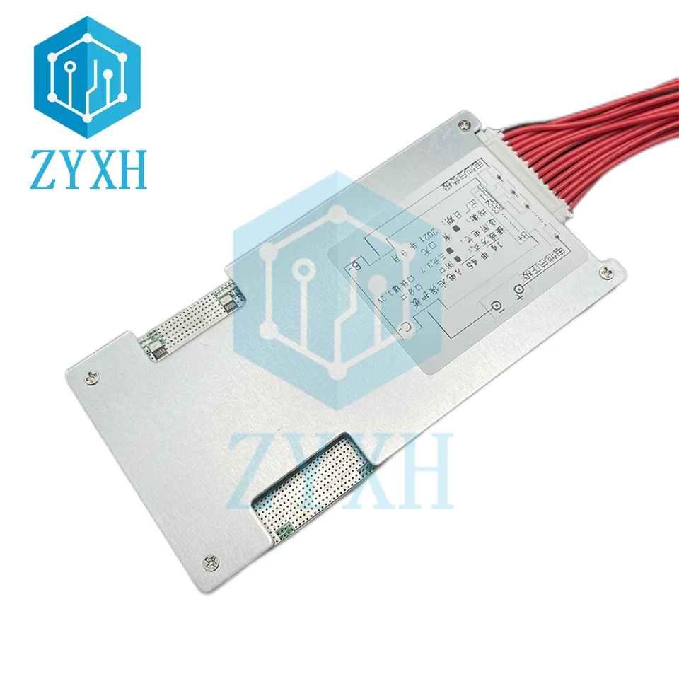 Balanced BMS 14S 52V 45A 18650 Li-ion Battery Pack Charge Discharge Board Equalizer PCB Short Circuit Protection For Ebike