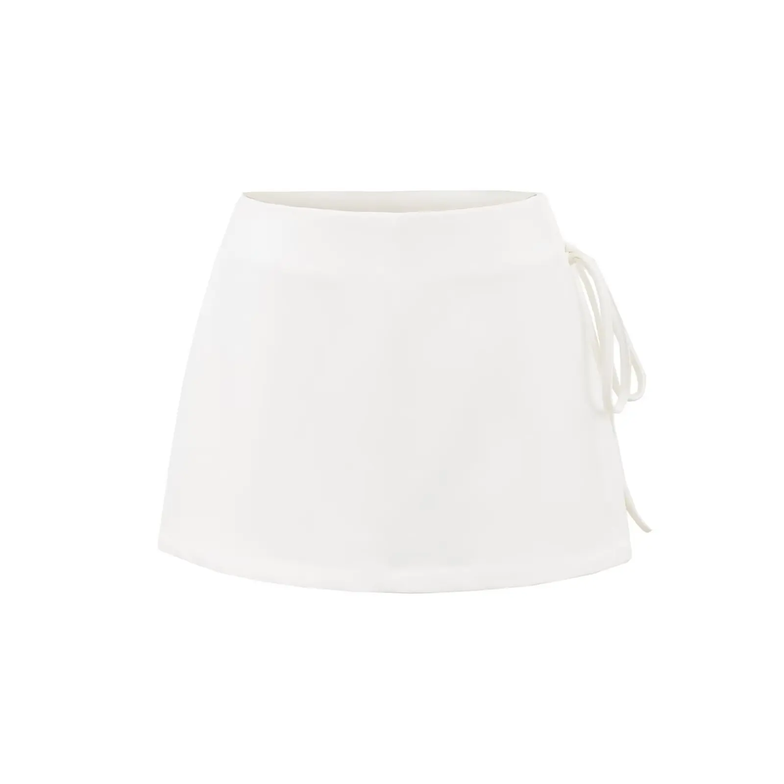 Saia-calça cinza com laço, estilo retrô americano, design f versátil, saia  evasê em linha A, saia de meia-largura.