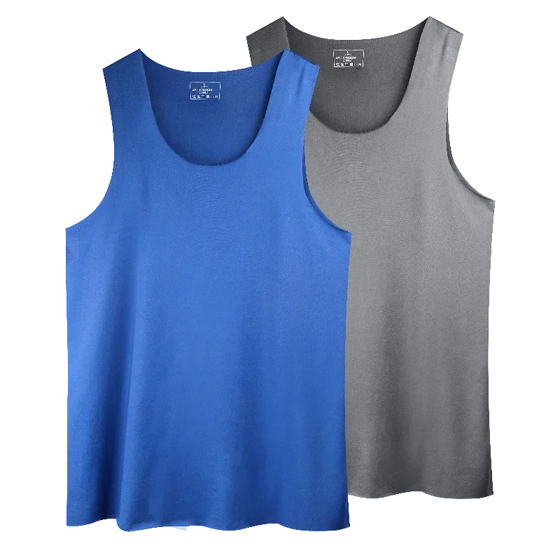 1 Stück Herren-Unterhemd aus Eisseide, nahtlos, Fitness, Sommer, Slim-Fit, atmungsaktiv, Jugend-Sport, ärmelloses Unterhemd