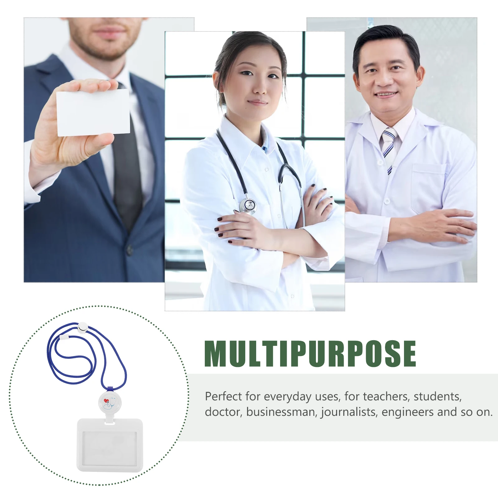 

Clear Card Sleeve Id Badge Holder Lanyard Protective Covers for Game Cards Photos Coupons Stable Material