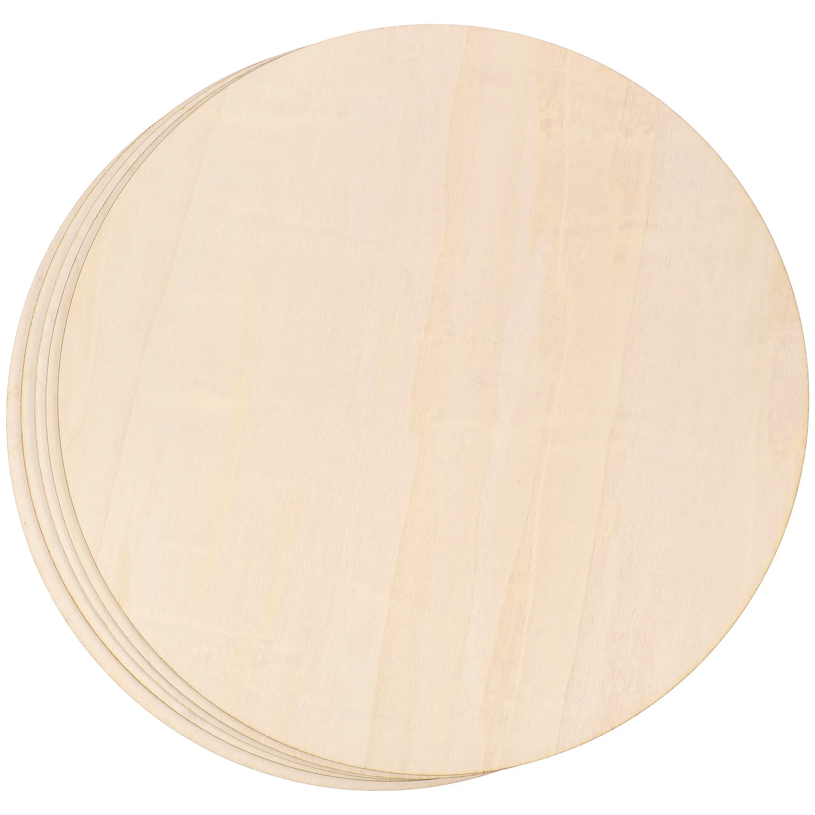 

5pcs Wooden Circle Plaques Blank Round Wood Slices Diy Craft Hanging Decor For Door Sign Party Board Classroom Home Hotel Villa