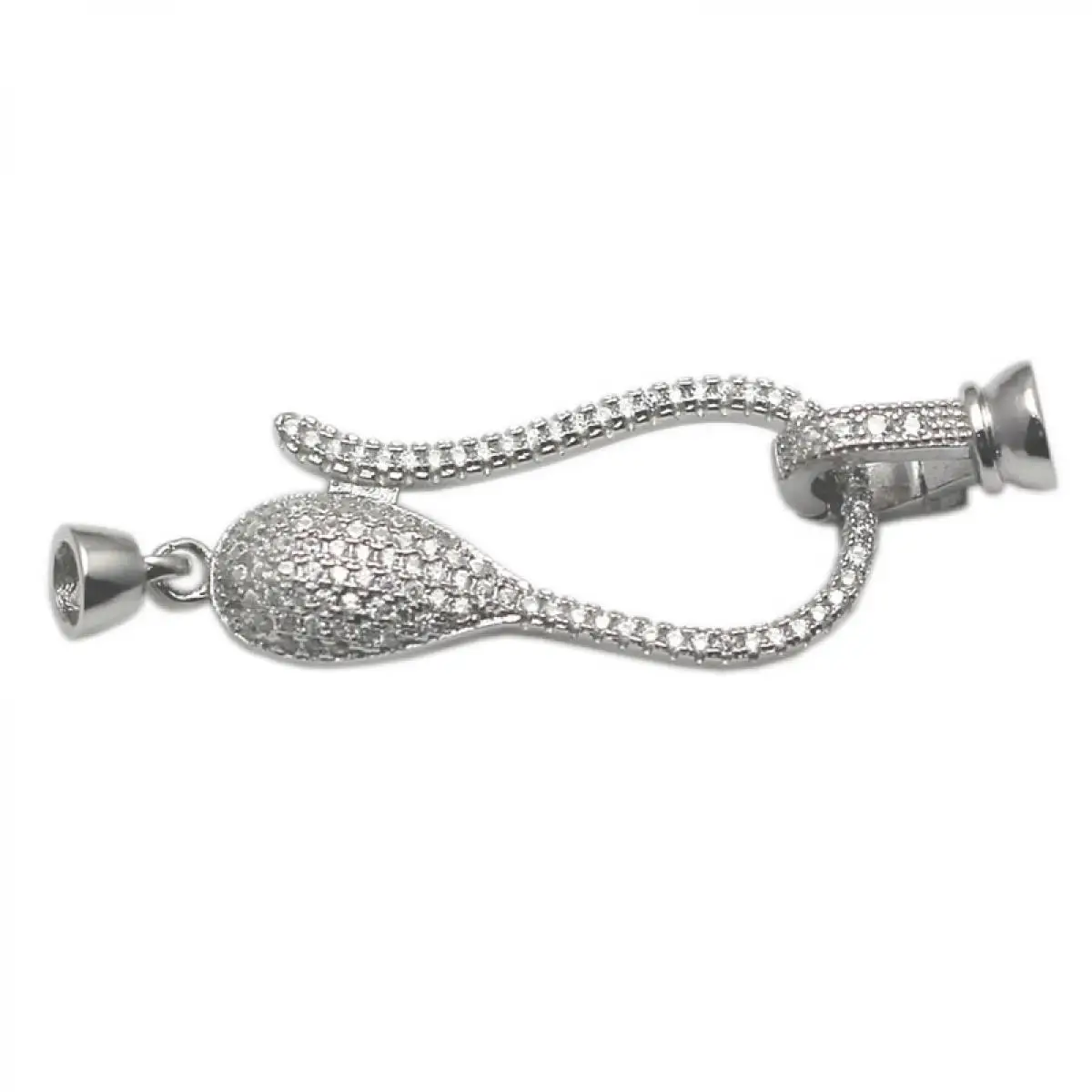 

Beadsnice Bracelet Hooks Sterling Silver Micro Pave Cubic Zirconia Necklace Jewelry Clasp DIY Accessories ID 35286
