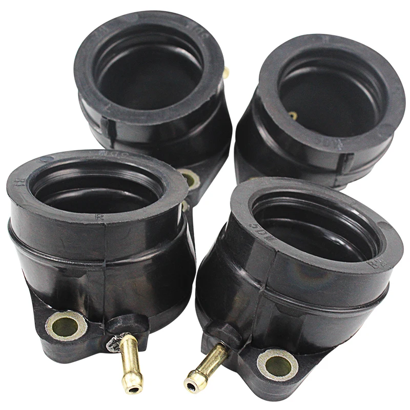 4 Piezas de Repuesto para Motocicleta, Adaptador de Interfaz de Tubo de Admisión de Carburador para Yamaha FZS600 FAZER FZS 600 1998-2003 5DM-13596-01