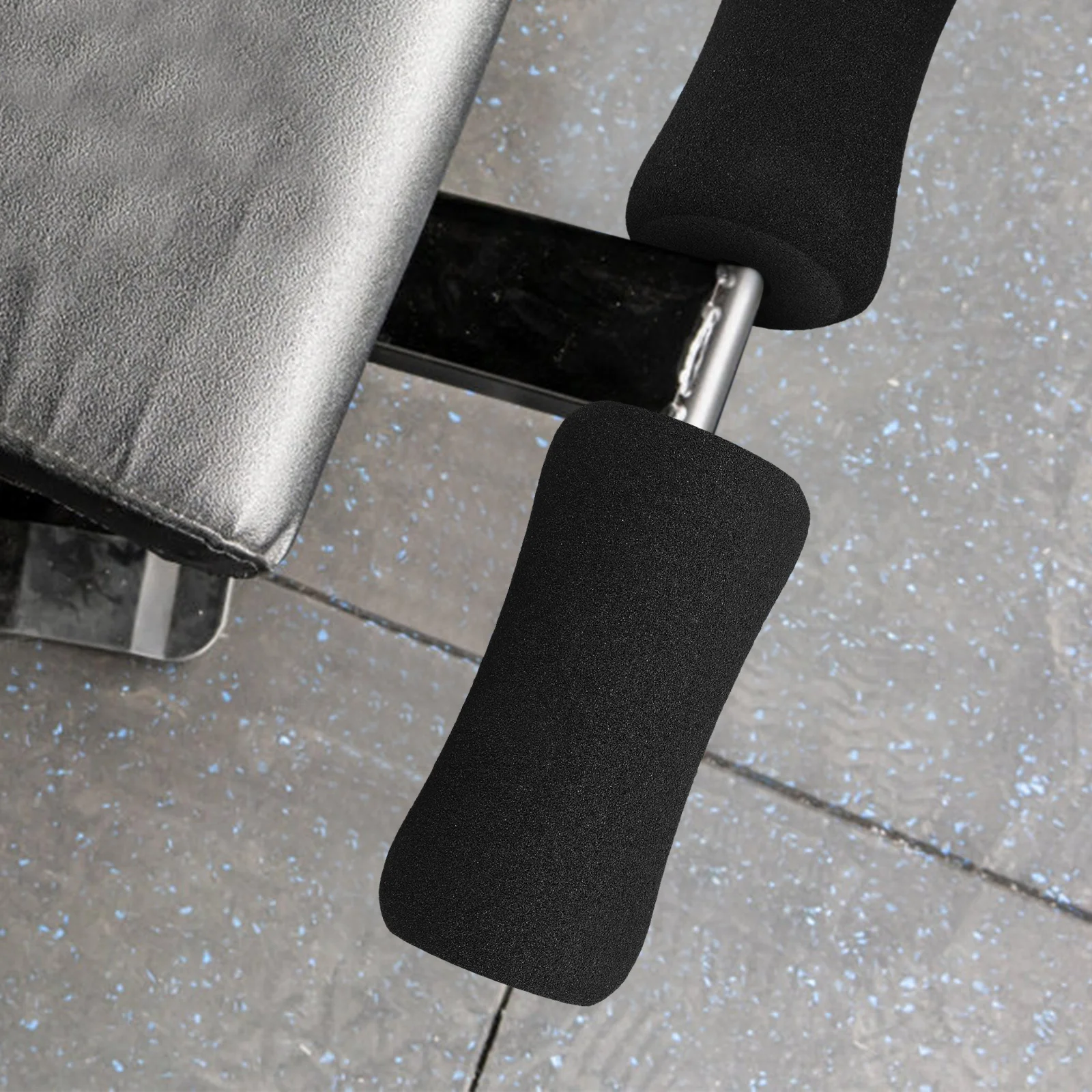 

2Pcs High Density Equipment Sponge Sleeves Sit-Up Bench Foot Pads Soft Replacement Handle Covers Comfortable