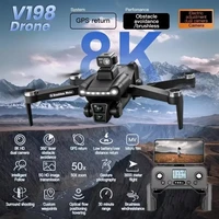 Dron Xiaomi V198GPS ESC 8K HD Profesional, sin Escobillas, con Evasión de Obstáculos Láser, Plegable, con Cámara Aérea, Nuevo