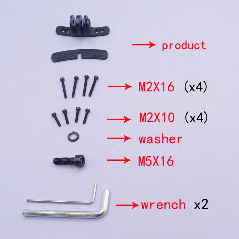 حامل نظارات قناع GoPro لخوذة الجيش GoPro Hero 7، Dye i4، Dy i5 HK باللون الأسود