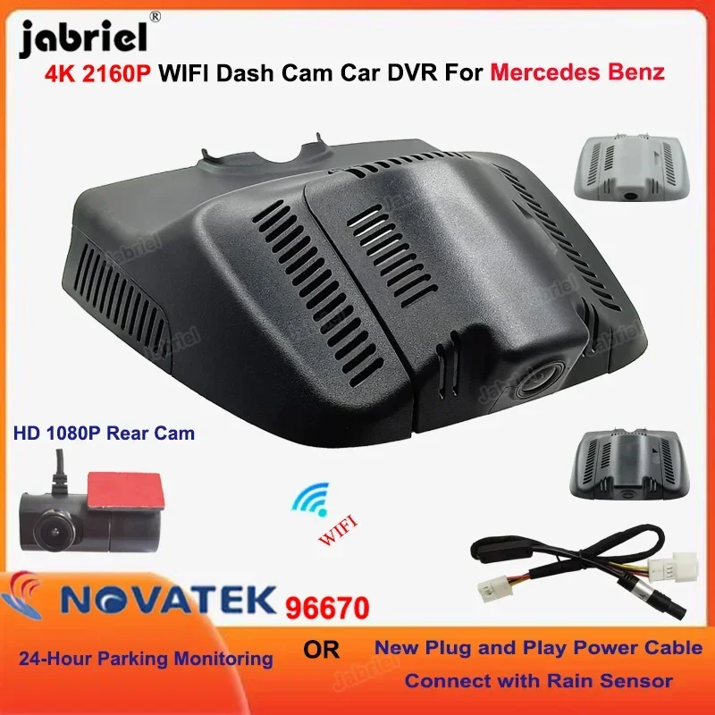 

4K 2160P Wifi Dash Cam Car Dvr Video Recorder For Mercedes Benz GLK x204 glk 250 280 300 350 200d 220d 250d 320d 350d 2008-2024