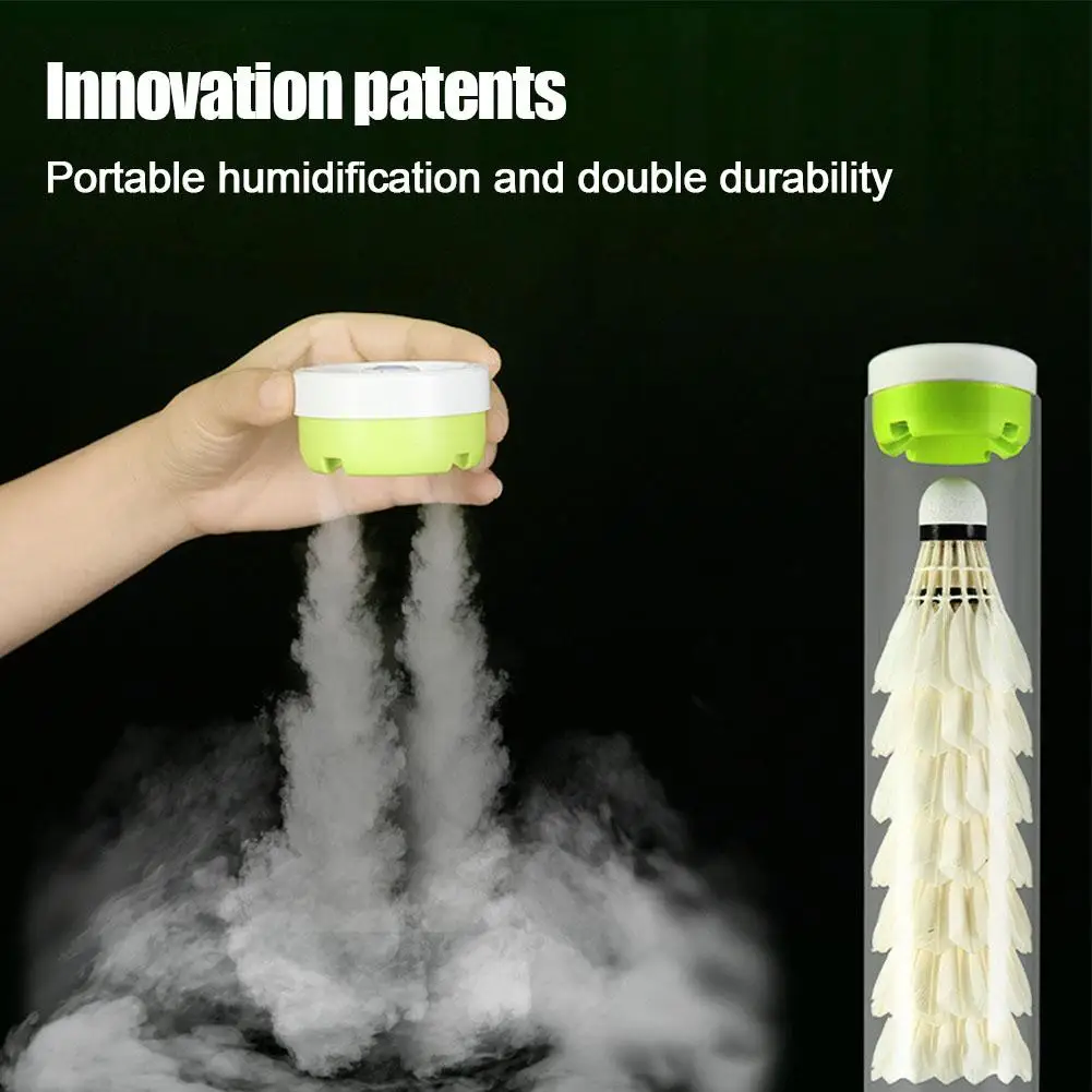 Badminton Shuttlecock Mini Humidifier Cover Keeps Balls Feather Moisturizing 3 Times Save Money