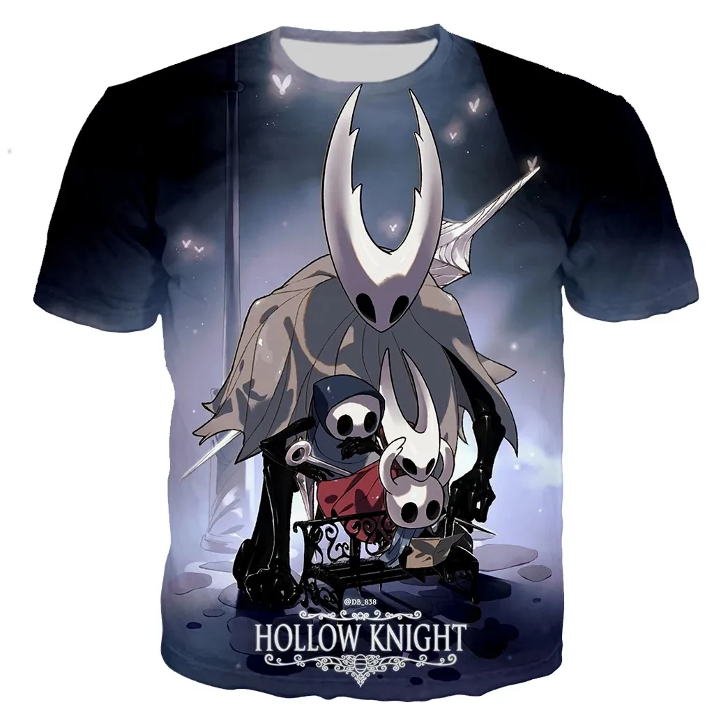 Game Hollow Knight 3D Print t shirt Man/ Women Casual Fashion Short Sleeve Tee Men Round Neck T-shirts Oversized Unisex Clothing